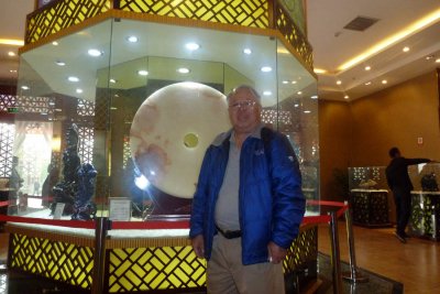 Me in front of world's largest jade ring