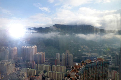 Hong Kong, after a storm, view from my room on the 70th floor 2