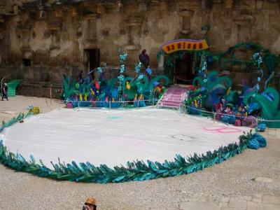 Aspendos Theatre, about 100 CE, set up for Kids Day