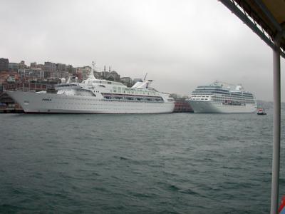 Istanbul, Bosphorus Cruise Ships