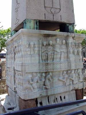 Istanbul, Egyptian Obelisk brass & marble base