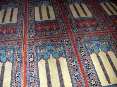 Istanbul, Suleymaniye floor, point to Mecca