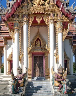 Wat Wanwari Ubosot Front Entrance (DTHU516)