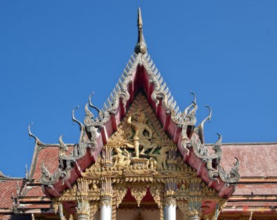 Wat Wanwari Ubosot South Side Gable (DTHU513)