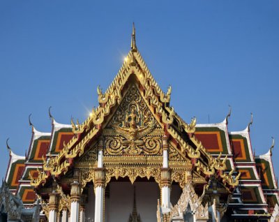 Wat Ratchaburana Ubosot Gable (DTHB986)