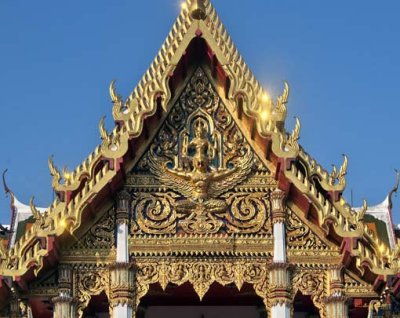 Wat Ratchaburana Ubosot Gable (DTHB987)