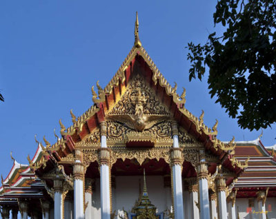 Wat Ratchaburana Ubosot North Side Gable (DTHB995)