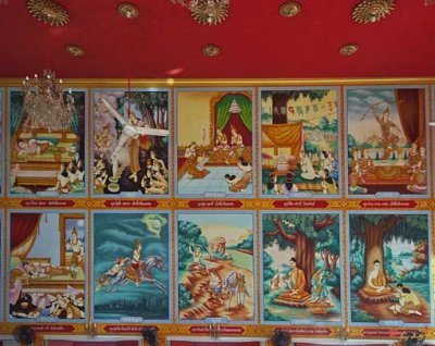 Wat Kaewjamfa Ubosot Interior Paintings (DTHB1120)