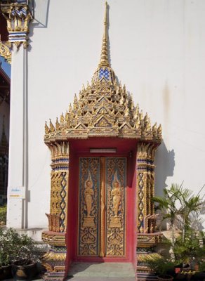 Wat Kaewjamfa Wiharn Entrance (DTHB1124)
