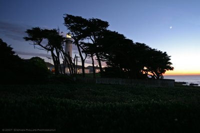 Pigeon Point Lighthouse at Dusk