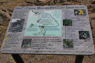 Mount Goliath Trail Head at 12,152'