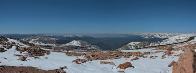View from summit - 14,270'
