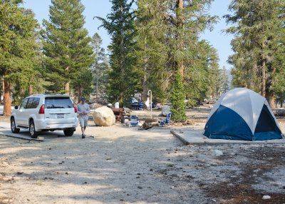 Setting up camp, 10000 ft.