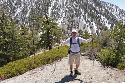 Eric, after summiting Mt. Cucamonga looking to bag peak #2