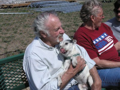 Jim, Mr. Dogg and Pat