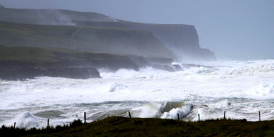 Tempest and blue sky