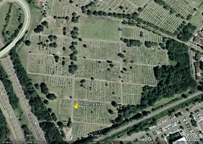 Google Earth showing Rosen graves