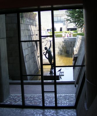 Through the museum's window