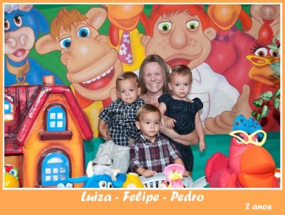 Luiza, Felipe e Pedro