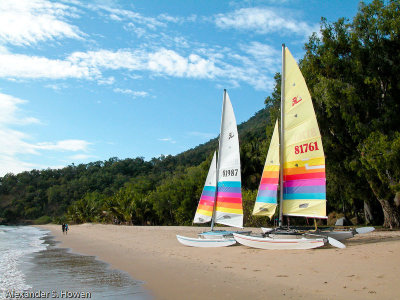 Ellis Beach sailing boats