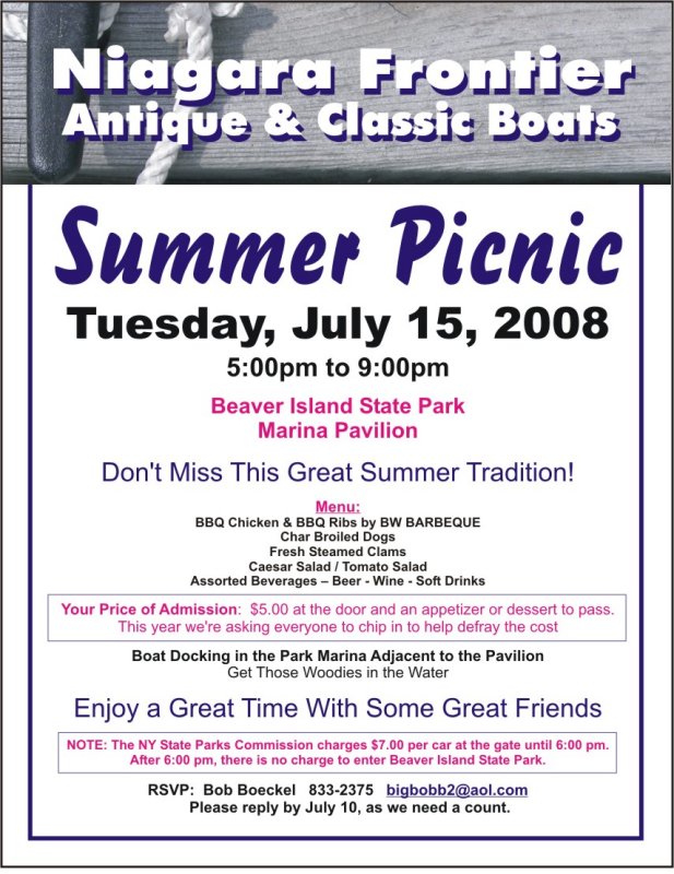 SUMMER 2008 Newsletter - Niagara Frontier Antique & Classic Boats