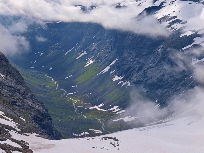 Beneath the mountain mist