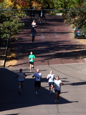 Left-Right: Bobby Patterson, Kristen Saenz (40:24), Jim White (40:24),  Judy Durr (40:18), Ben Lilleberg (40:12)