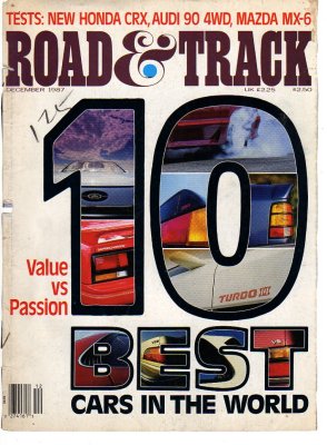 Road & Track   December 1987