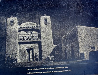 Pecos information sign