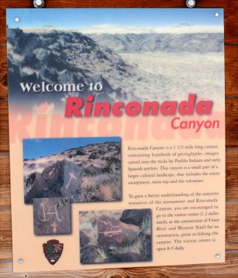 Rinconada Canyon welcome sign