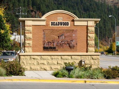 City of Deadwood sign, South Dakota