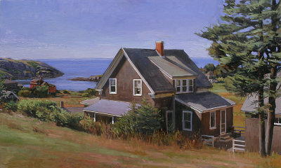 23. On Horn Hill, Monhegan 16.5 x 27.5