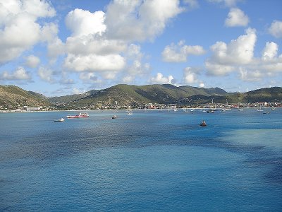 The harbor at Phillipsburg, St. Maarten