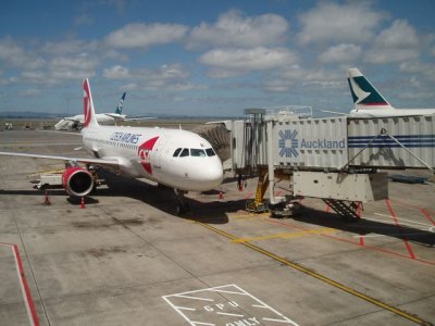 Czech Jet on the Auckland-Noumea run (rent-a-jet for Air Calie)