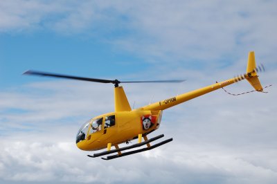 R44 lifting off le Meridien Hotel Heliport, Noumea New Caledonia