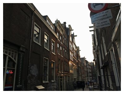 The many narrow alley of Amsterdam