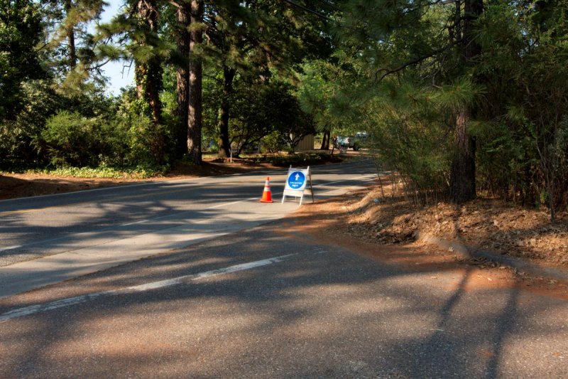 Evacuation Route sign