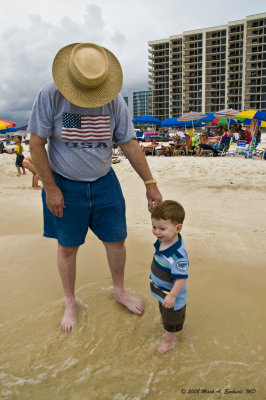 Walkin' the Beach with Pop Pop