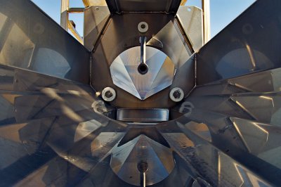 Inside a crusher