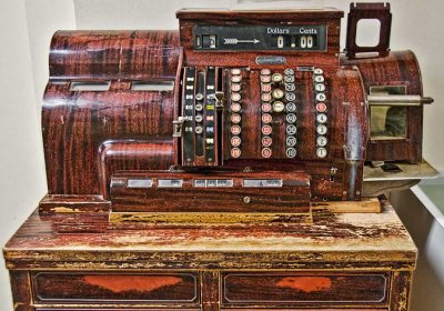 Old cash register