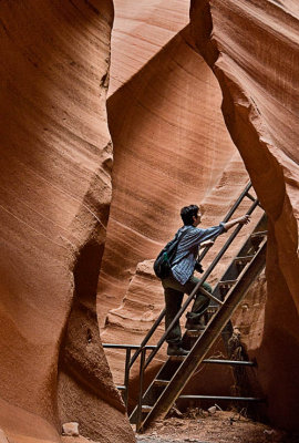Going up - Lower Antelope Canyon