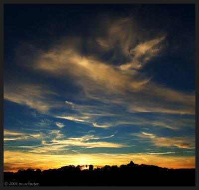 Blue-Gold Sundown