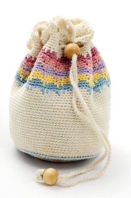 crocheted sachet