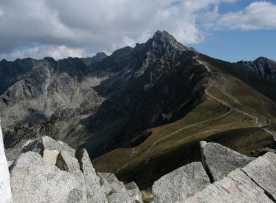 Świnica to Kasprowy trail - look back