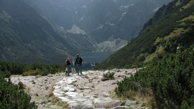 View from Świstwka on Morskie Oko