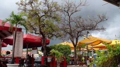 Dark clouds over Curacao