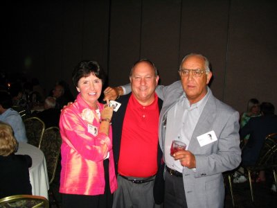 The Dynmatic Duo, Don Vtipil and Dave Neill, with Shirley Dillon