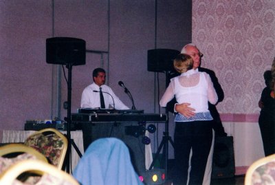 Helen Petrack dancing with husband Marty McKenzie