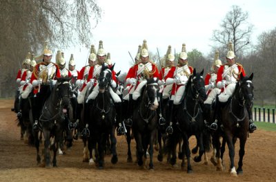 Household Cavalry in full ceremonial dress