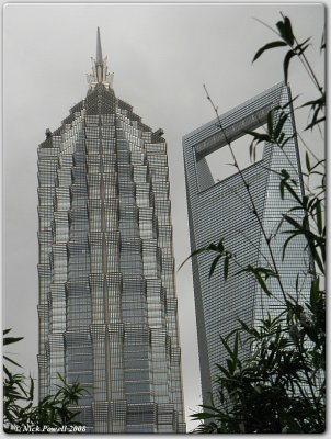 Jin Mao Tower and World Financial Centre